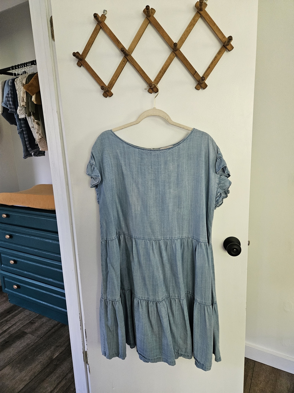 LOFT Light Blue Washed Denim Dress